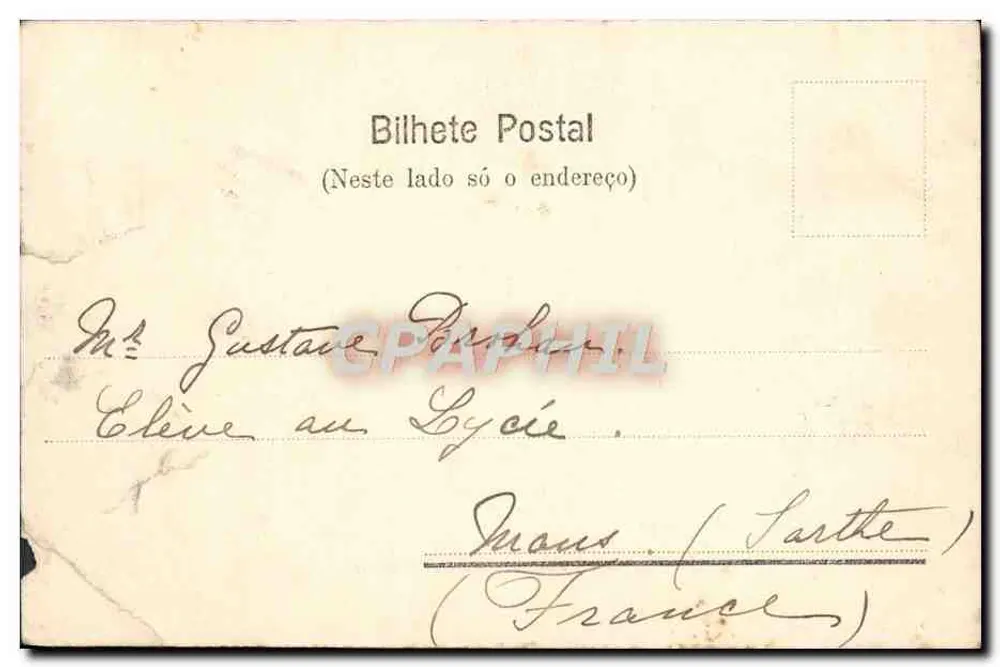 São Paulo — Jardim da Luz III — éditeur Guilh. Gaensly, n° 34 - Verso