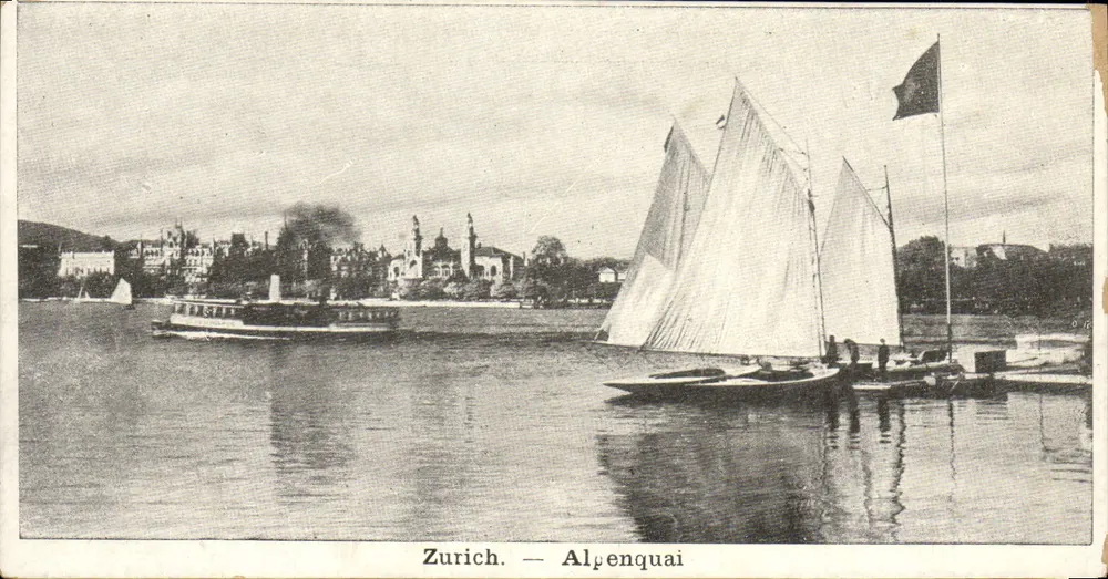 Zurigo — Alpenquai — editore non visibile - Recto