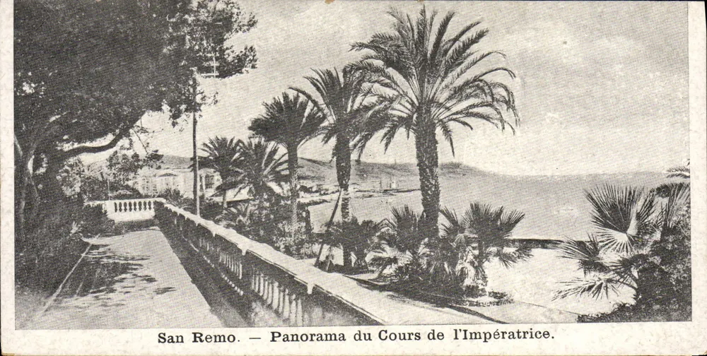 San Remo — Panorama do Cours de l'Impératrice — editor não visível - Frente