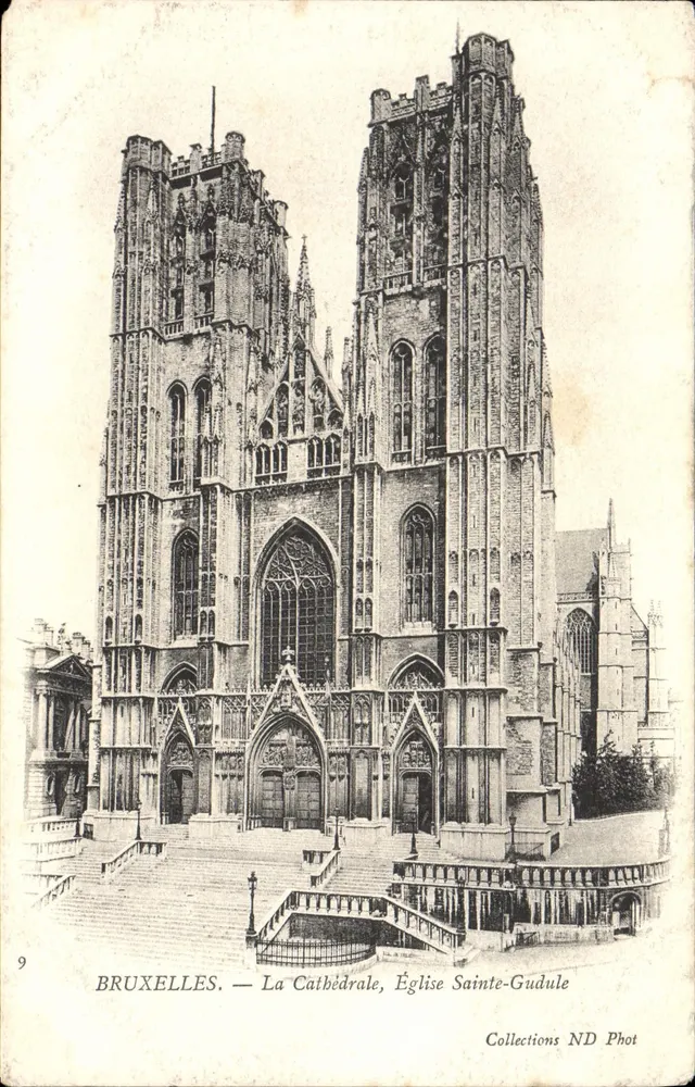 Brüssel — Die Kathedrale, Kirche Sainte-Gudule — Collections ND Phot n°9 - Vorderseite