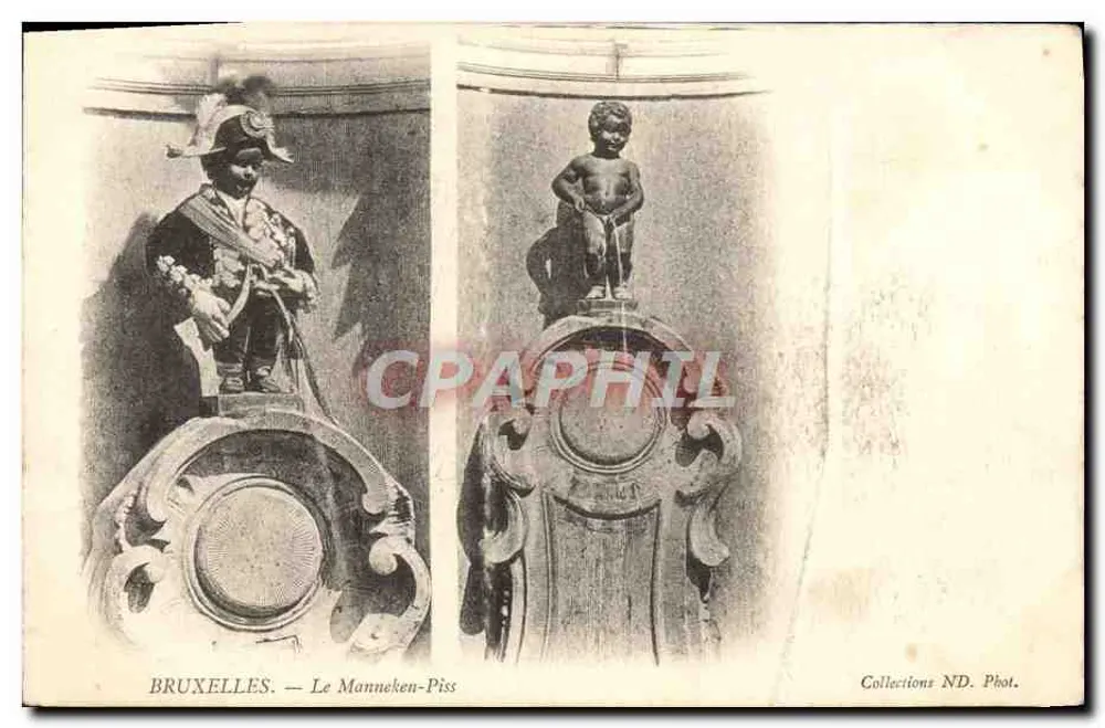 Bruxelas — O Manneken-Piss — Collections ND. Phot. - Frente