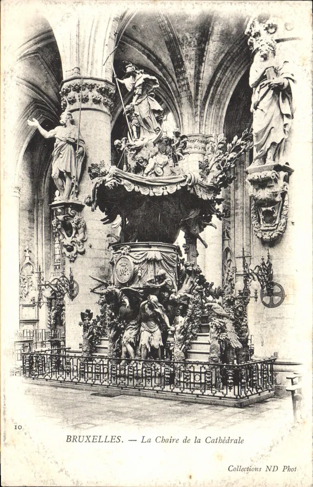 Brüssel — Der Stuhl der Kathedrale — Collections ND Phot - Vorderseite