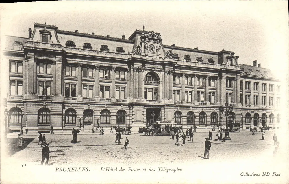 Brüssel — Das Post- und Telegraphenamt — Collections ND Phot - Vorderseite