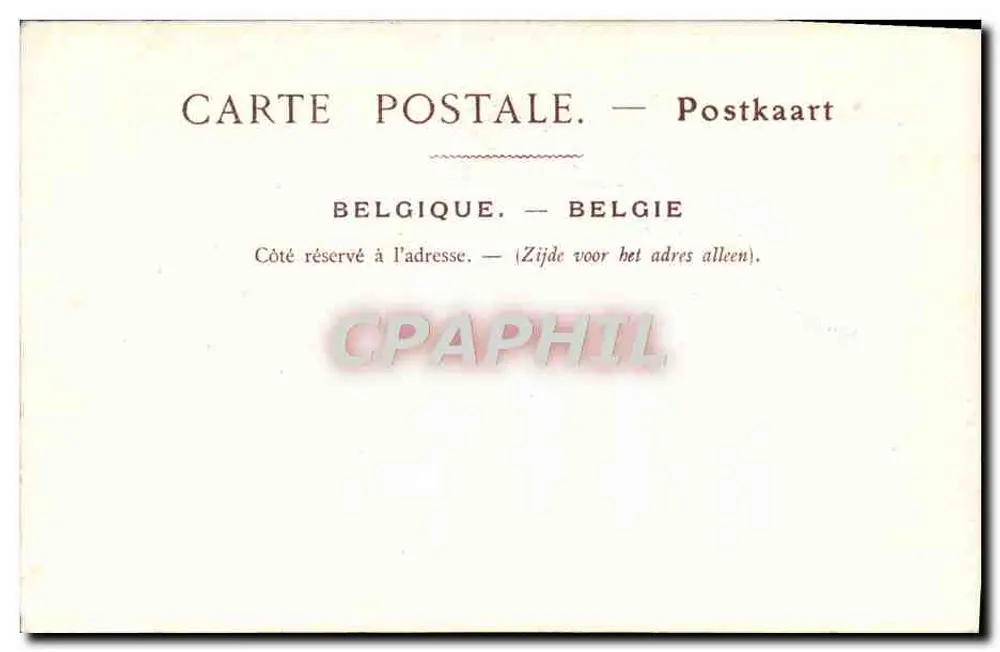 Brüssel — Das Post- und Telegraphenamt — Collections ND Phot - Rückseite
