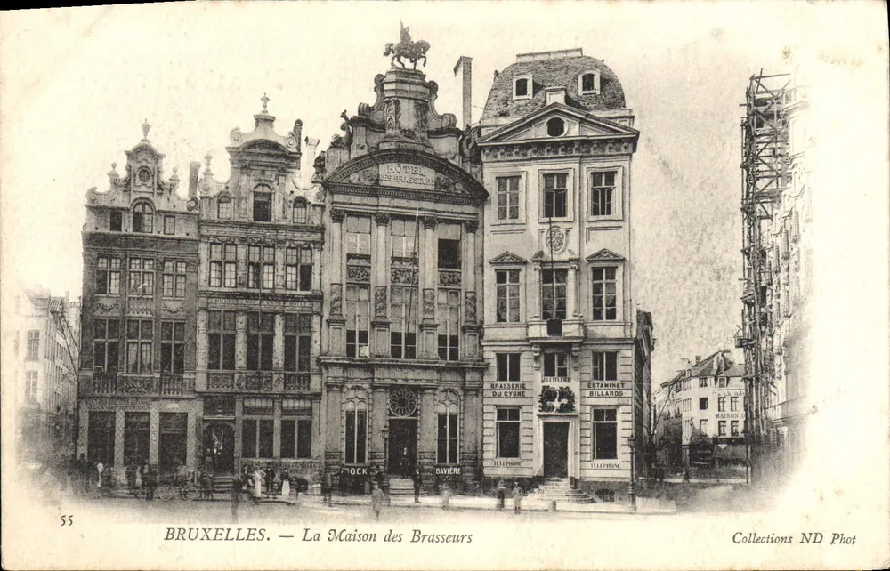 Bruxelas — A Casa dos Cervejeiros — Coleções ND Phot - Frente
