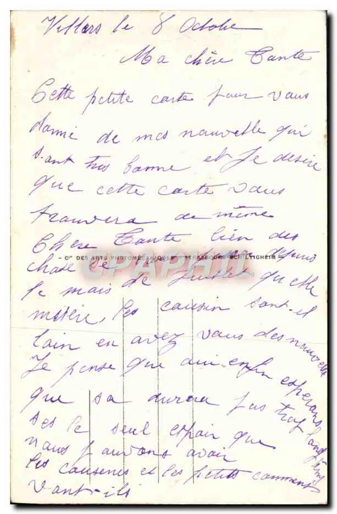 Trouville-Reine des Plages — Ansicht von Les Planches in Richtung Hotel Flaubert — Antike Ansichtskarte n°908, Verlag A.P.A. - Rückseite