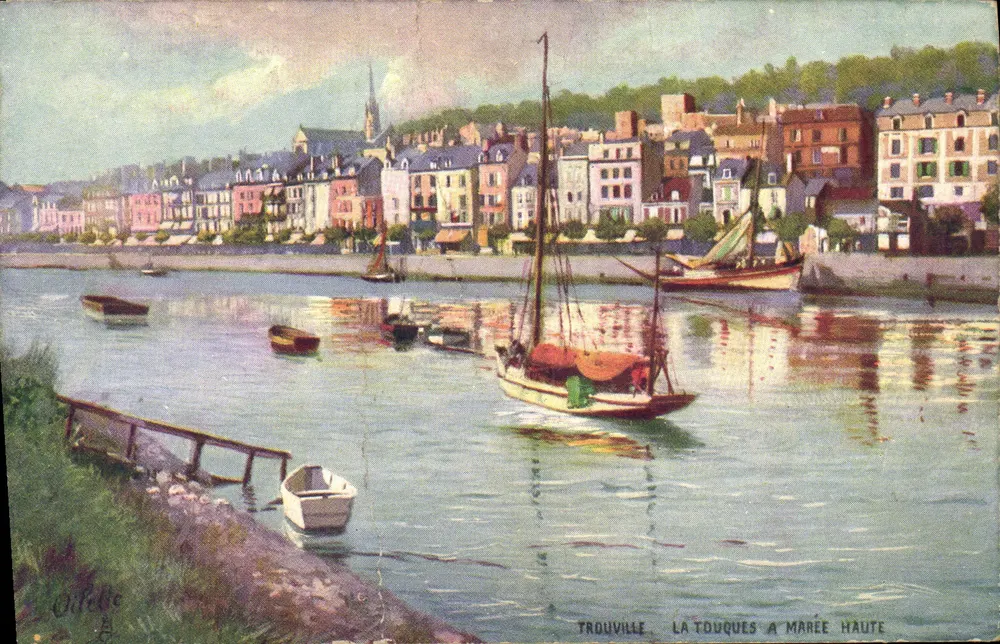 Trouville - La Touques à marée haute — éditeur Oilette, n°3 - Vorderseite