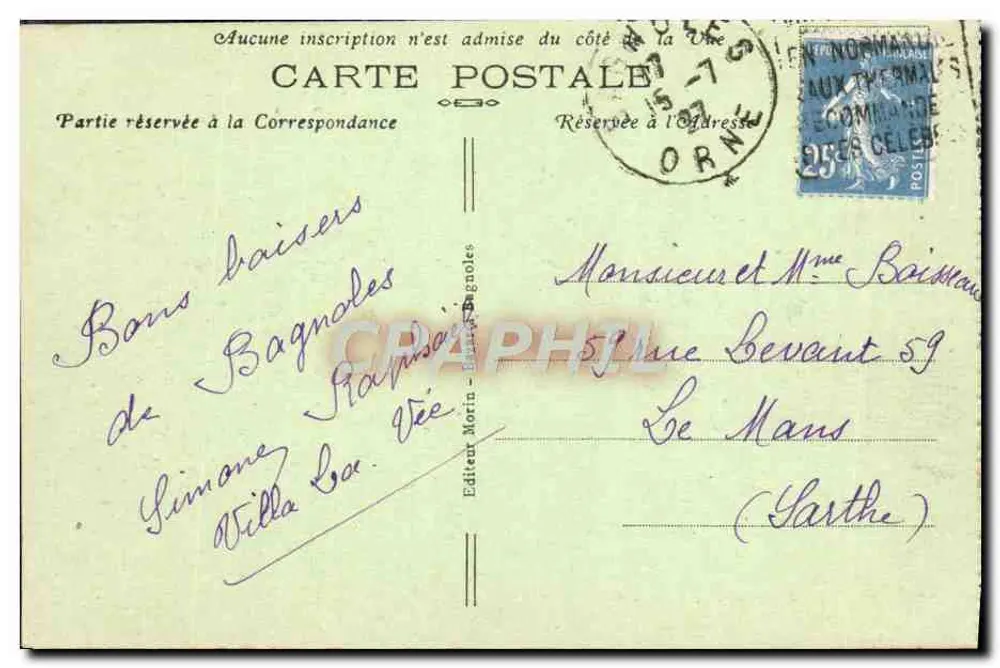 Thermalkurort BAGNOLES-de-l'ORNE — Hotel des Thermes - Rückseite
