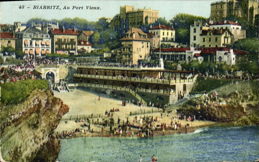 Biarritz, No Porto Velho — editor: Édouard & Cie, n° 43 - Frente