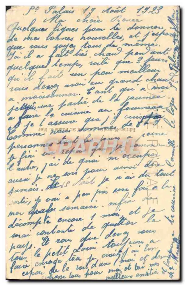 Le Bureau St. Palais — Le Pont de la Corniche — Éditeur : Editions H. Mer - Rückseite