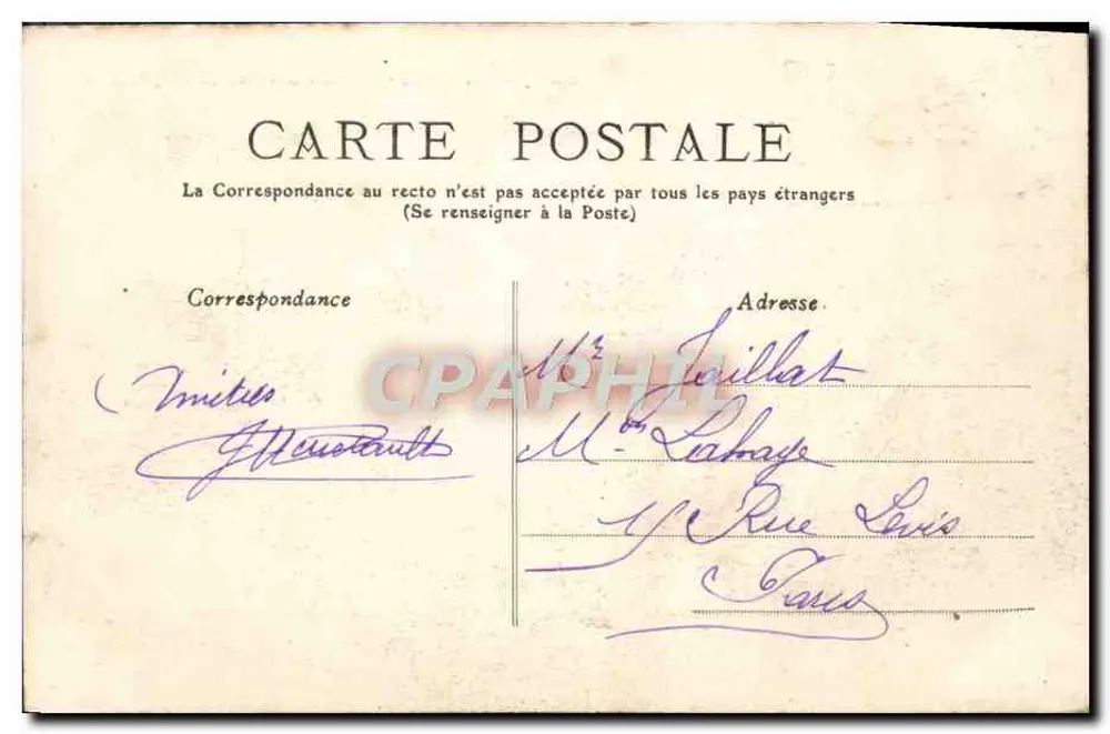 Bagnères-de-Bigorre, der Adour — Hautes-Pyrénées — Verlag Coupe des Pyrénées, Nr. 222 - Rückseite