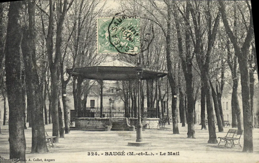 Baugé (M.-et-L.) — O Parque Le Mail — editor anônimo, n° 324 - Frente