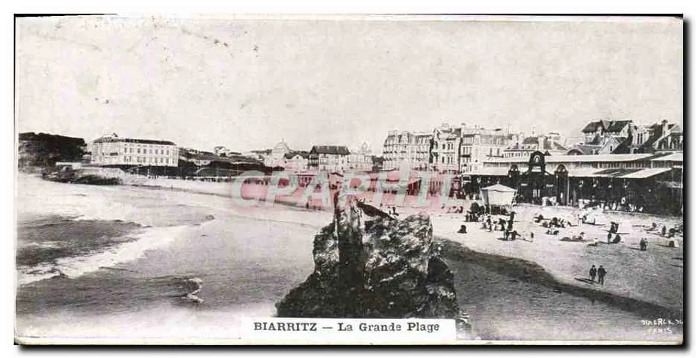 BIARRITZ — A Grande Praia — editor D. R. & C. Paris - Frente