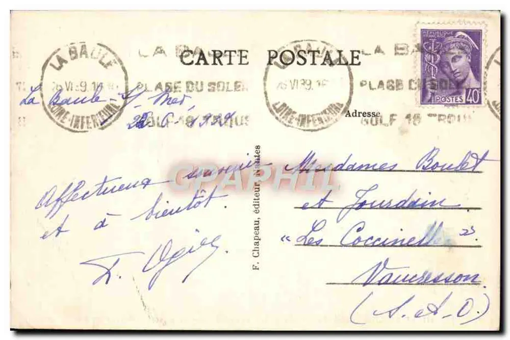 La Baule-sur-Mer (Loire-Inf.) — In der Umgebung: Salzmoor - Salzhaufen - Rückseite