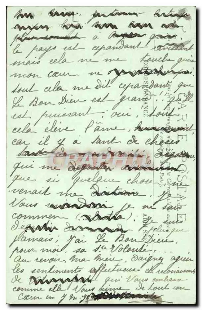 Bayonne — A Catedral — Interior — LL. — N° 44 - Verso