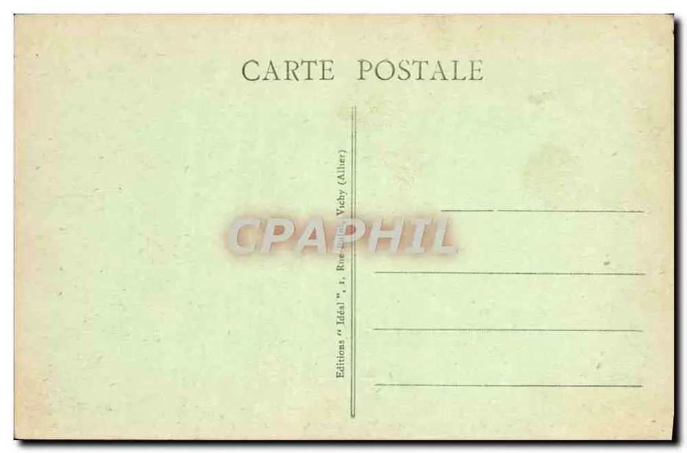 La Bourboule — Allgemeiner Blick vom Fuße des Puy Gros — Verlag Idéal, Nr. 1095 - Rückseite