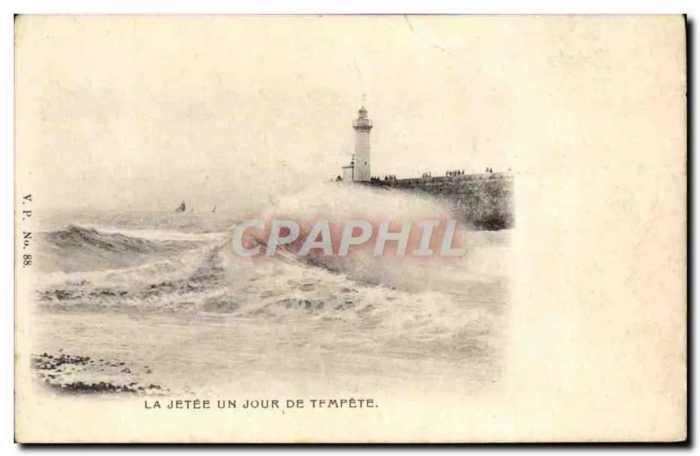 La Jetée em um dia de tempestade — V.P. No. 88 - Frente