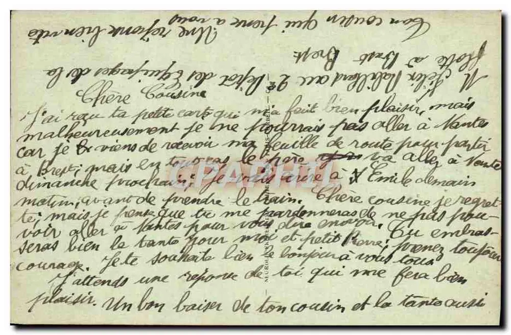 Das Dampfschiff « Espagne » — Das Speisesaal — J. Néret, n° 49 - Rückseite