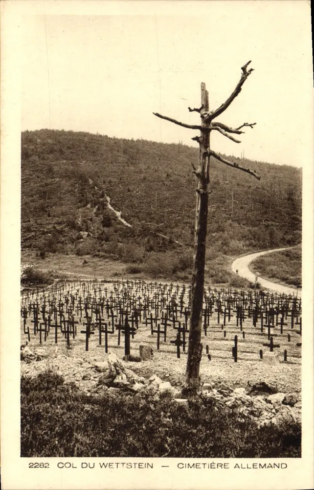 Wettstein-Pass — Deutscher Friedhof — Verlag Braun & Cie, Dornach - Vorderseite