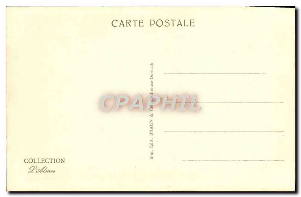 Wettstein-Pass — Deutscher Friedhof — Verlag Braun & Cie, Dornach - Rückseite
