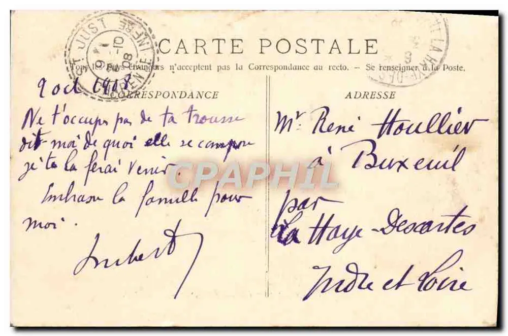 Le Gaulois — Panzerkreuzer mit Türmen — A. Bougault n°510 - Rückseite
