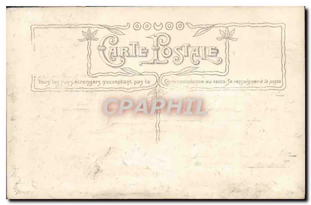 Retorno da pesca — Porto com farol — Editor C. C. B. n°3844 - Verso