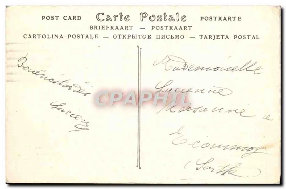 O navio de passageiros francês SS Île de France — Edit. Barriaux - Verso