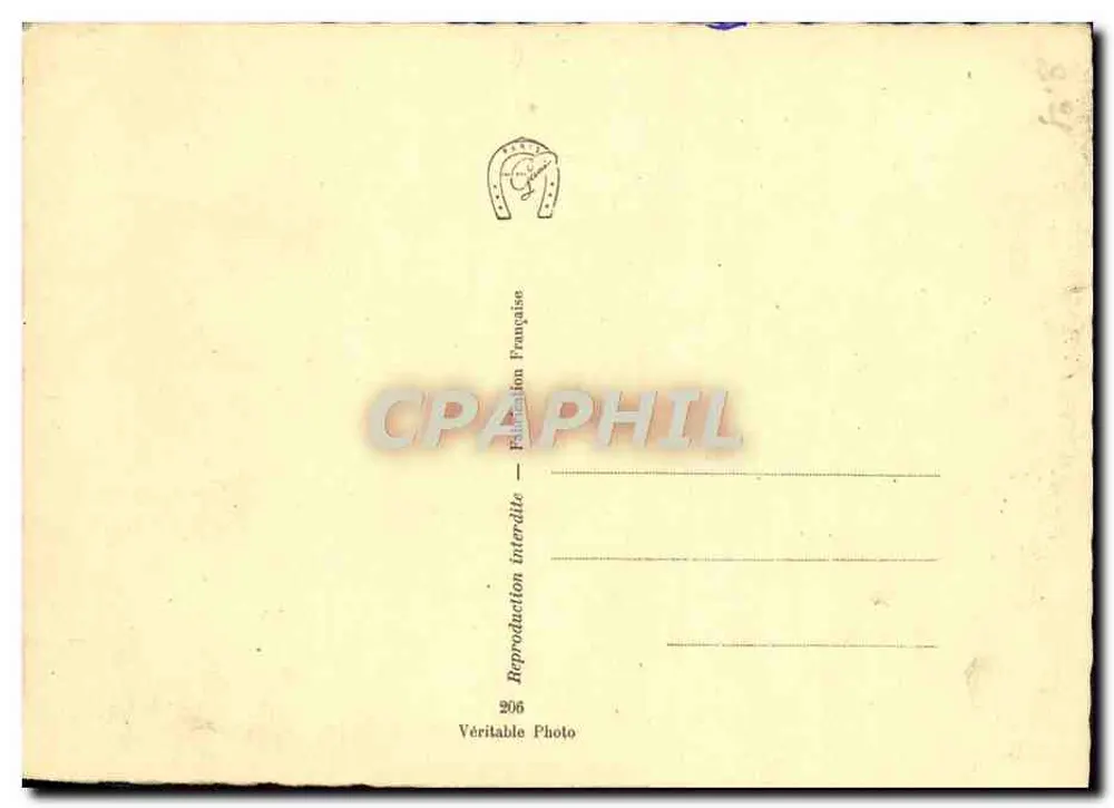 Jacht — trzech mężczyzn na pokładzie — nr 206 - Rewers