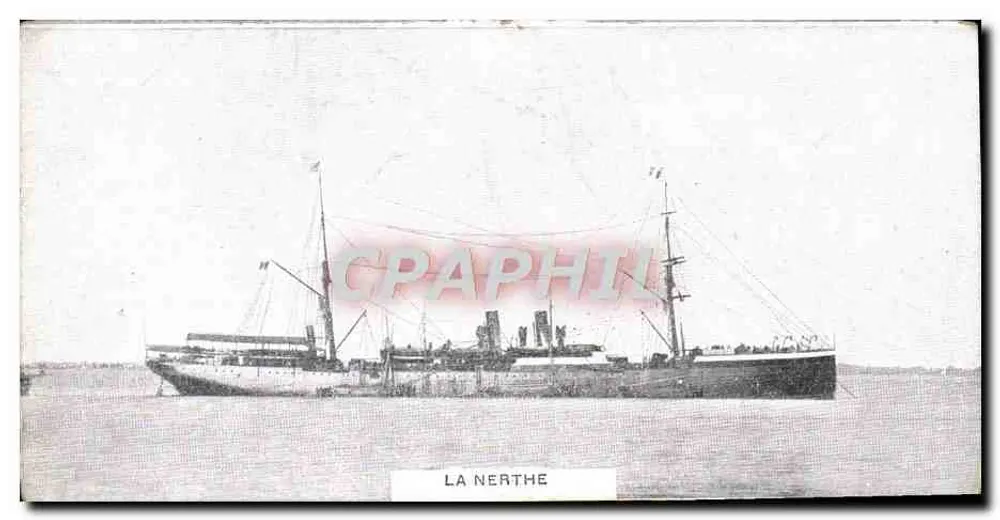 O vapor LA NERTHE — navio a vapor — editor desconhecido, número de série não visível - Frente