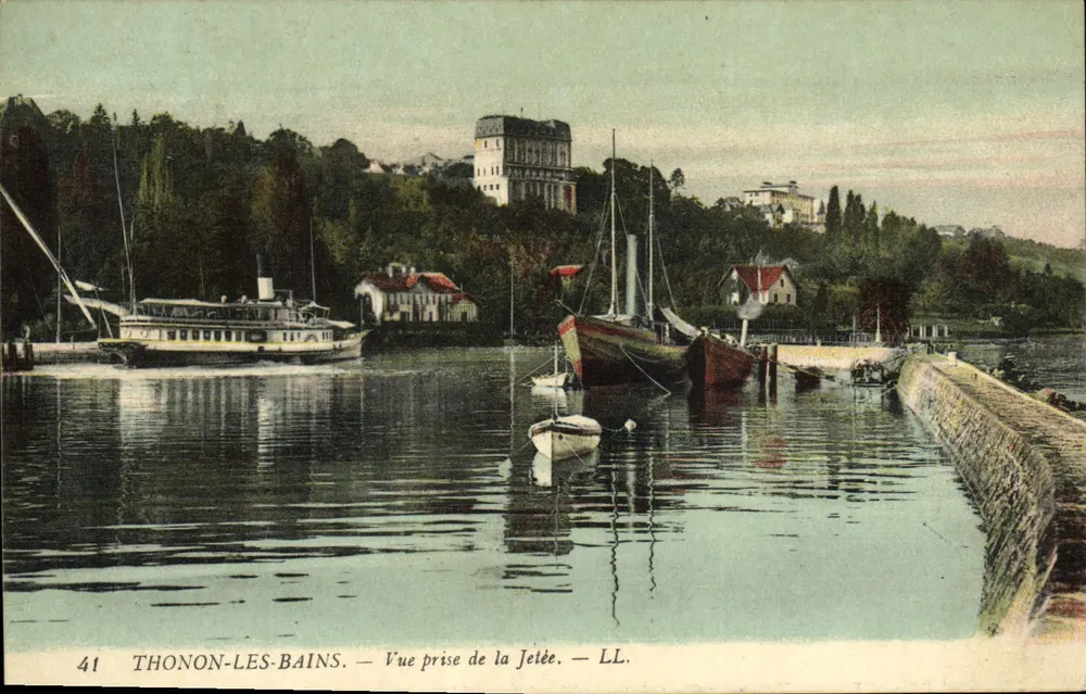 Thonon-les-Bains — Ansicht vom Steg aus — LL. n°41 - Vorderseite