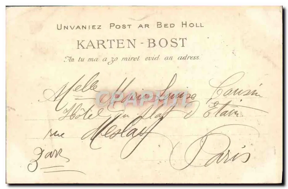 PONT-AVEN — Die Mühlen des Hafens — Allgemeiner Blick — Verlag: T. Lefebvre, n° 3109 - Rückseite