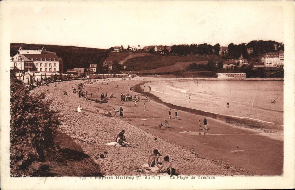 Pérfros-Guîrrec (C.-du-N.-Y.) — A Praia de Trestrao — Edição Livraria Prosinaine - Frente