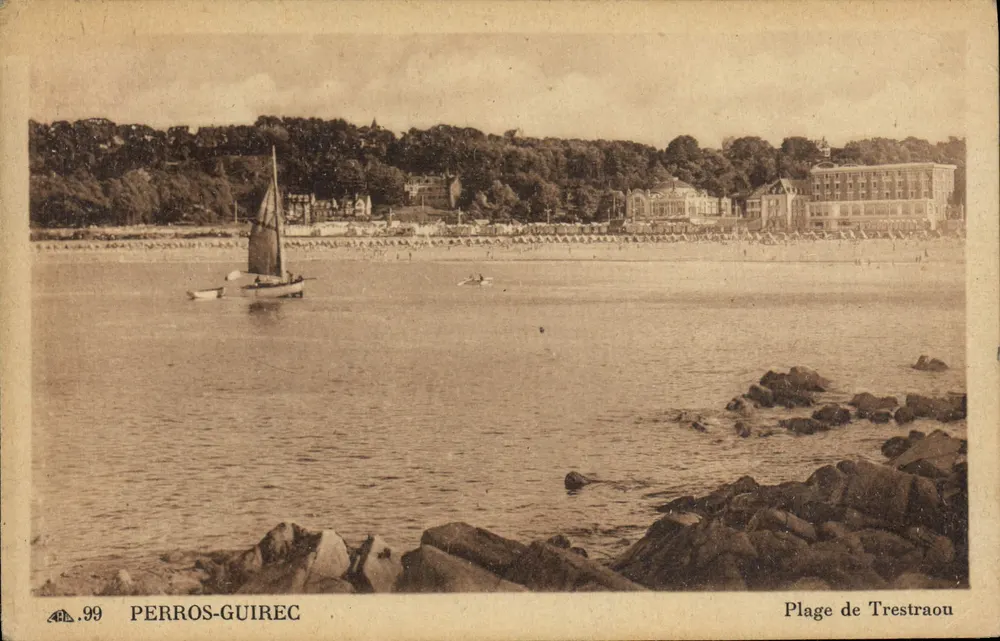 Praia de Trestraou — Perros-Guirec — CI DES ARTS PHOTOMÉCANIQUES - Frente