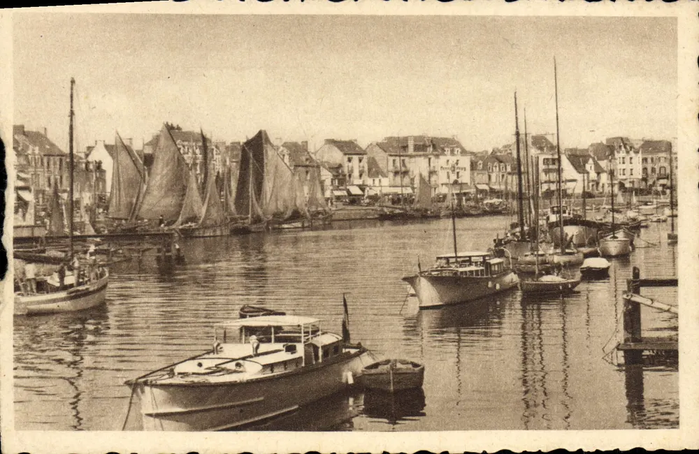Le Pouliguen (Loire-Inf.) — Blick auf den Hafen — F. Chapeau, Verlag - Vorderseite