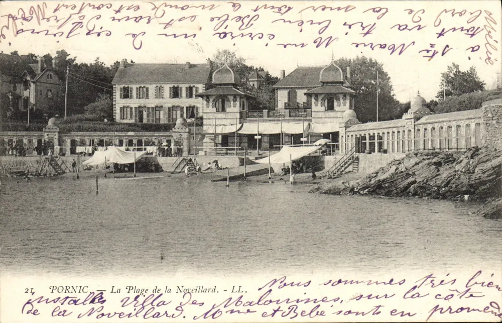 Pornic — La Spiaggia della Noueillard — LL. Villa delle Malonnine, sulla costa - Recto