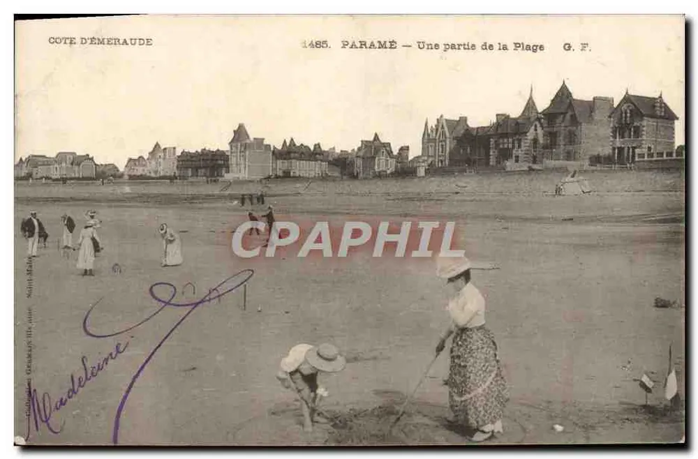 Paramé — Teil der Strand — G. F. - Vorderseite