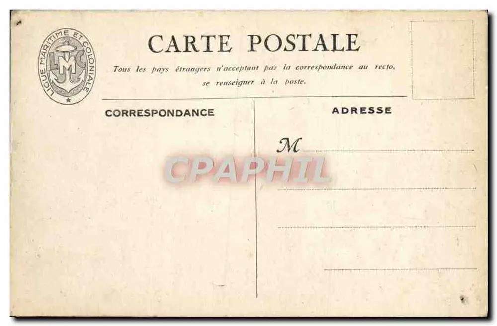 O cruzador "Foch" — Editor E. Chambretent et Cie - Paris, n° 59 - Verso