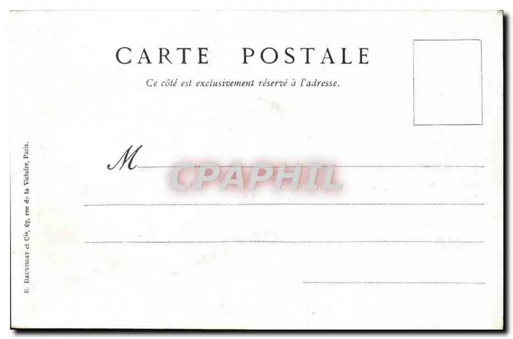 Panorama von Marseille — Ansicht n° 3 — Cie des Messageries Maritimes - Rückseite