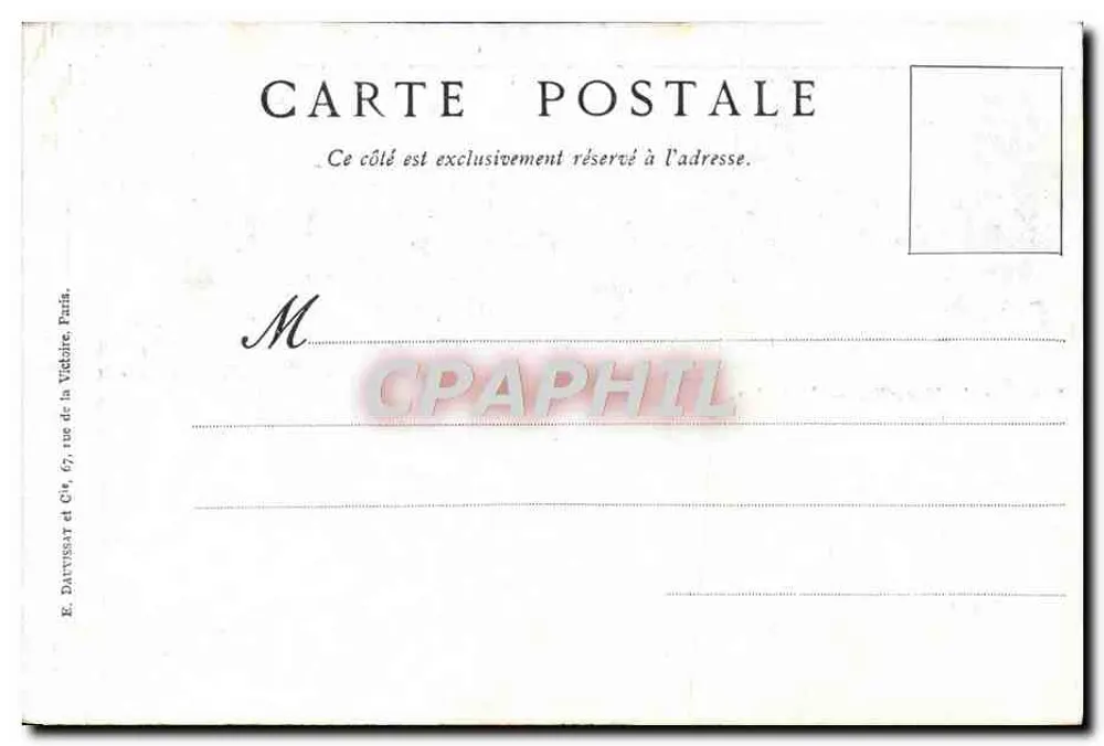 Panorama von Marseille — Ansicht Nr. 2 — Cie des Messageries Maritimes - Rückseite