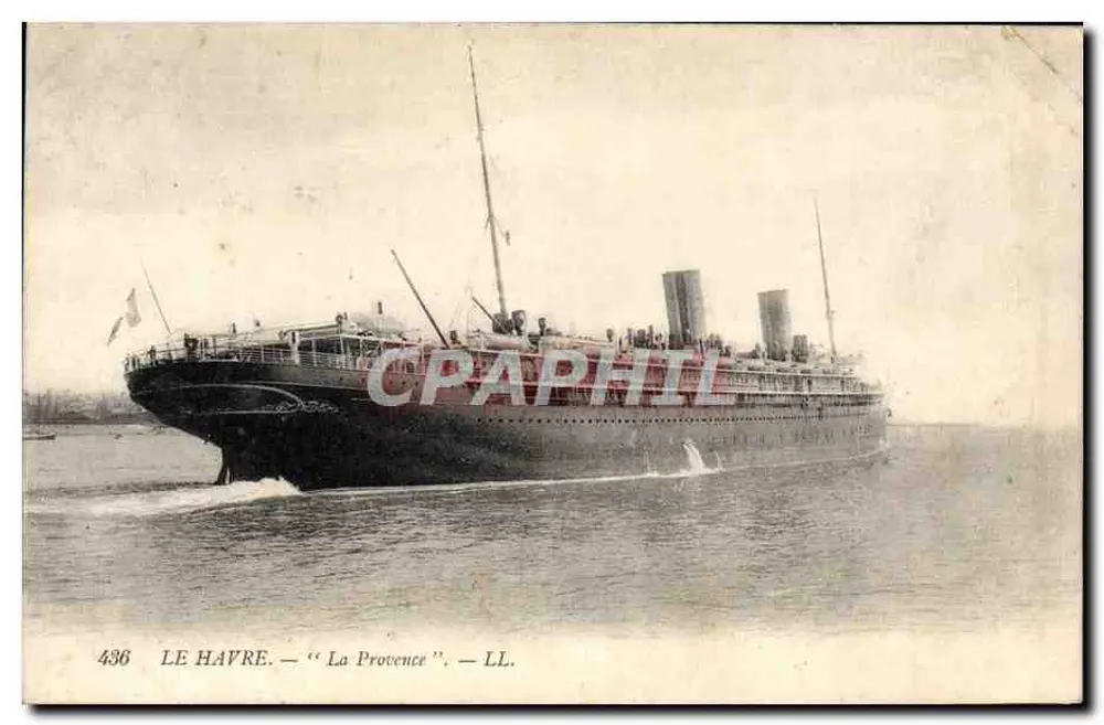 Le Havre — Le paquebot "La Provence" — LL, n° 436 - Frente