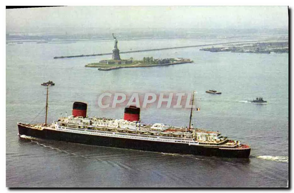 Liberdade — navio da Transatlantique — editado pelo Comité National de l'Enfance - Frente
