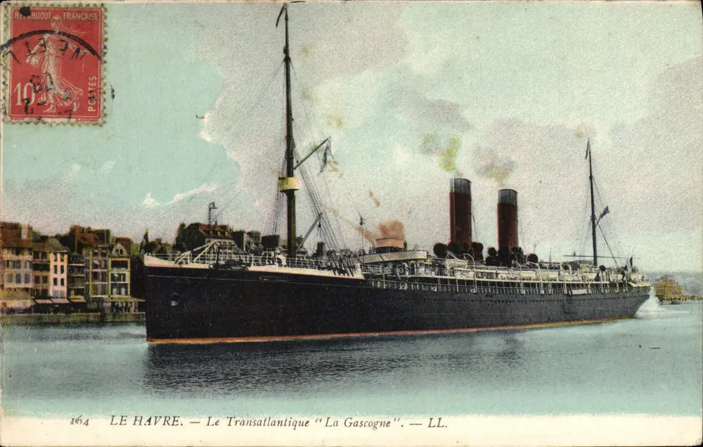 Le Havre — Der Transatlantiker "La Gascogne" — LL. — Nr. 164 - Vorderseite