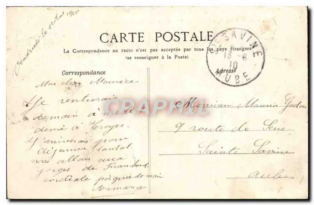 Forêt de Fontainebleau — Chaos der Gorges d'Apremont — Éditeur: P. Bouteillan, Nr. 108 - Rückseite