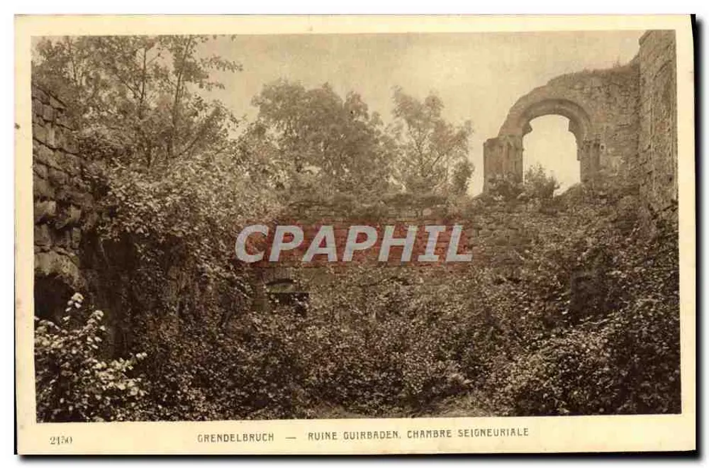 Grendelbruch — Ruine Guirbaden, Herrenzimmer - Vorderseite