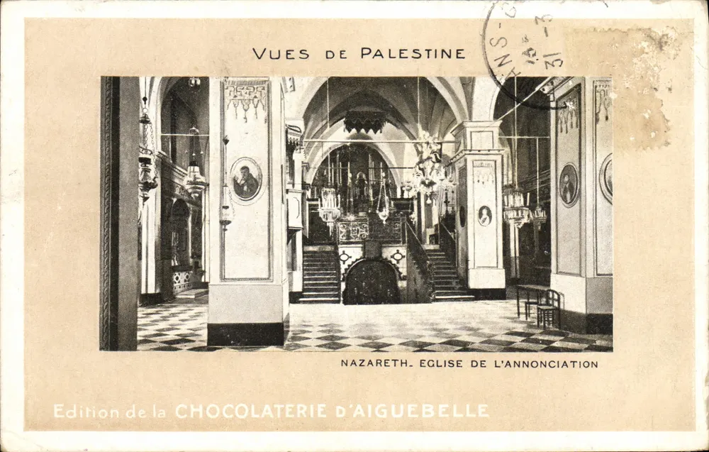 Nazareth — Église de l'Annonciation — Édition de la Chocolaterie d'Aiguebelle - Vorderseite