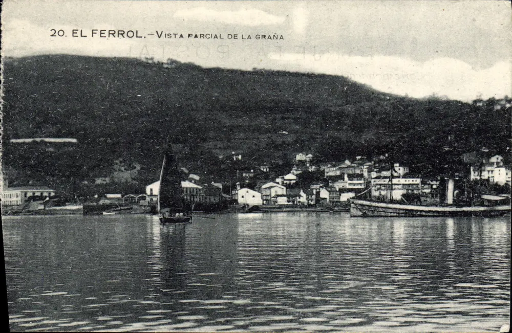 El Ferrol — Teilansicht von La Graña — Gráficos, Madrid, n°20 - Vorderseite