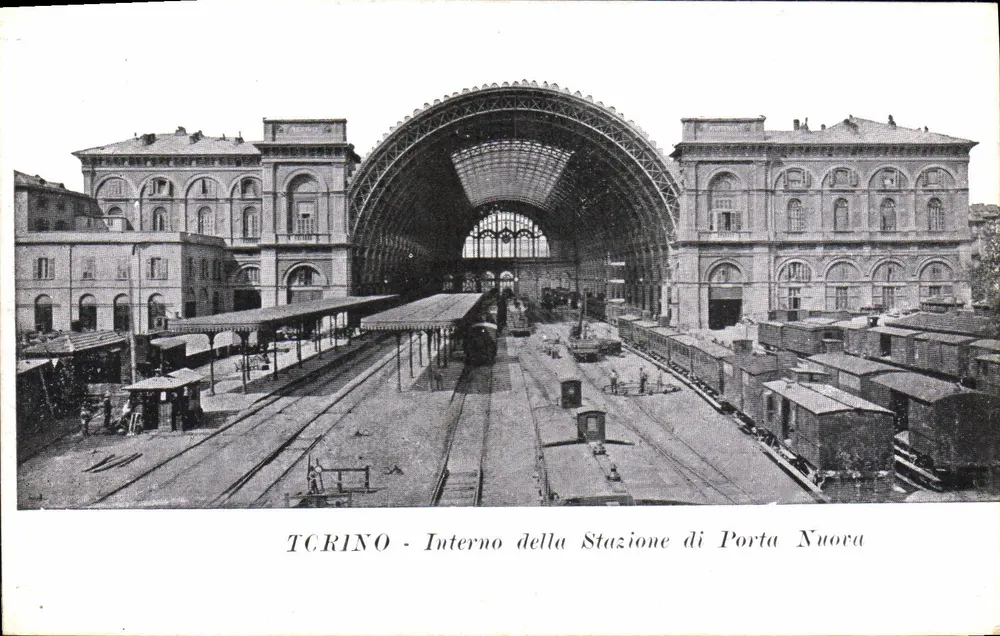 Innenansicht der Bahnhof Porta Nuova — TCRINO — Verlag TCRINO, Seriennummer nicht sichtbar - Vorderseite