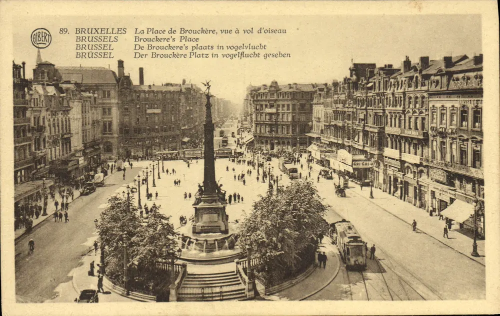 Brüssel - La Place de Brouckère aus der Vogelperspektive — Gibert, n°89 - Vorderseite