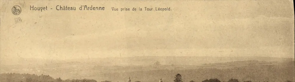 Houyet - Schloss Ardenne — Ansicht vom Leopoldturm — Ern Thill, Brüssel, Serie 14, n° 21. - Vorderseite