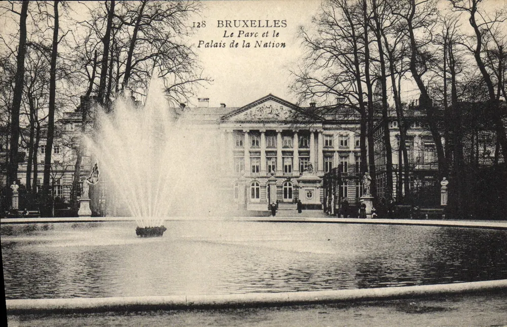 Brüssel — Der Park und das Palais der Nation — n° 128 - Vorderseite